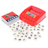 Maxbell 57 pieces/set Alphabet Letter Spelling Game Match Flashcard Word Machine Toy