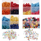 Maxbell 1000pcs Mixed Color Snowflake Resin Buttons for DIY Crafts Embellishment 6mm