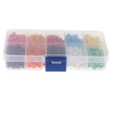 Maxbell 1000pcs Mixed Color Snowflake Resin Buttons for DIY Crafts Embellishment 6mm