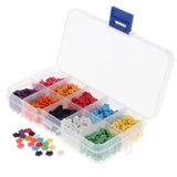 Maxbell 1000pcs Mixed Color Snowflake Resin Buttons for DIY Crafts Embellishment 6mm