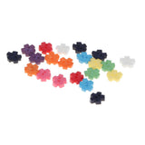 Maxbell 1000pcs Mixed Color Snowflake Resin Buttons for DIY Crafts Embellishment 6mm