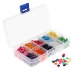 Maxbell 1000pcs Mixed Color Snowflake Resin Buttons for DIY Crafts Embellishment 6mm