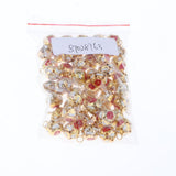 Maxbell 50 PCS Red Ball-flower Jingle Bells DIY Christmas Decor Crafts Toy 12mm
