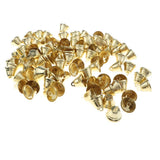 Maxbell 100 PCS Metal Trumpet Jingle Bells DIY Christmas Decor Crafts Toy 26mm
