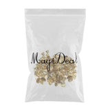 Maxbell 100 PCS Metal Trumpet Jingle Bells DIY Christmas Decor Crafts Toy 26mm