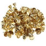 Maxbell 100 PCS Metal Trumpet Jingle Bells DIY Christmas Decor Crafts Toy 26mm