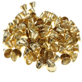 Maxbell 100 PCS Metal Trumpet Jingle Bells DIY Christmas Decor Crafts Toy 26mm