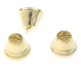 Maxbell 100 PCS Metal Trumpet Jingle Bells DIY Christmas Decor Crafts Toy 26mm