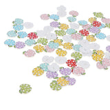 Maxbell 100pcs Cute Mixed Color Apple 2 Holes Wooden Buttons Crafts Embellishment