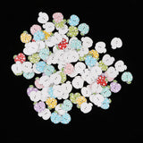 Maxbell 100pcs Cute Mixed Color Apple 2 Holes Wooden Buttons Crafts Embellishment