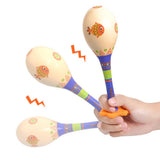 Max Wooden Sand Hammer Maraca Shaker Toy Percussion Instrument for Baby Toddler