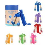 Maxbell Adjustable Skipping Jump Rope Wooden Handle Rope Fitness Equipment - Green