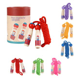 Maxbell Adjustable Skipping Jump Rope Wooden Handle Rope Fitness Equipment - Green