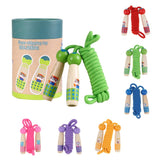 Maxbell Adjustable Skipping Jump Rope Wooden Handle Rope Fitness Equipment - Green