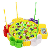 Maxbell Kids Electric Musical Fishing Toy with 24 Fishes, Pretend Role Play Toy