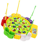 Maxbell Kids Electric Musical Fishing Toy with 24 Fishes, Pretend Role Play Toy