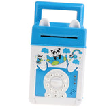 Maxbell Code Electronic Piggy Banks Mini ATM Money Coin Crash Saving Box w/ Electronic Lock & Secret Code Kid Pretend Toy - Bear