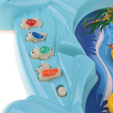 Maxbell 15x Electric Musical Fish Pool Baby Magnetic Fishing Pretend Water Toy Blue