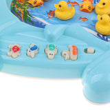 Maxbell 15x Electric Musical Fish Pool Baby Magnetic Fishing Pretend Water Toy Blue