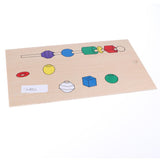 Maxbell Montessori Sensorial Material Toy -Color & Geometry Beads String Early Learn