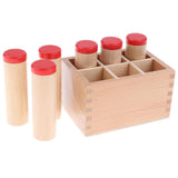 Maxbell Montessori Sensorial Material Toy - Sound Cylinder Box Set Wooden Toy