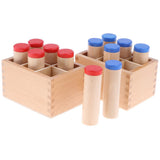 Maxbell Montessori Sensorial Material Toy - Sound Cylinder Box Set Wooden Toy