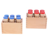 Maxbell Montessori Sensorial Material Toy - Sound Cylinder Box Set Wooden Toy
