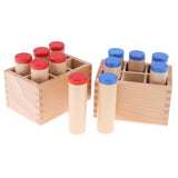 Maxbell Montessori Sensorial Material Toy - Sound Cylinder Box Set Wooden Toy