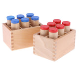 Maxbell Montessori Sensorial Material Toy - Sound Cylinder Box Set Wooden Toy
