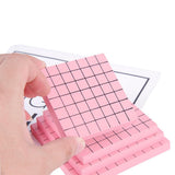 Maxbell Montessori Mathematics Material Toy - Pink Wooden Cubic Tower Blocks Set