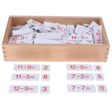 Maxbell Montessori Mathematics Material Wooden Subtraction Box Math Development Toy