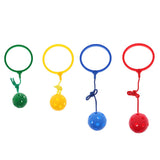 Max Skip Ball Outdoor Exercise Fitness Toy Ankle Ring Swing Ball for Kids red