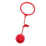 Max Skip Ball Outdoor Exercise Fitness Toy Ankle Ring Swing Ball for Kids red