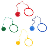 Max Skip Ball Outdoor Exercise Fitness Toy Ankle Ring Swing Ball for Kids red