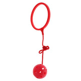 Max Skip Ball Outdoor Exercise Fitness Toy Ankle Ring Swing Ball for Kids red