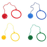 Max Skip Ball Outdoor Exercise Fitness Toy Ankle Ring Swing Ball for Kids red