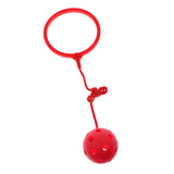 Max Skip Ball Outdoor Exercise Fitness Toy Ankle Ring Swing Ball for Kids red