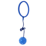 Max Skip Ball Outdoor Exercise Fitness Toy Ankle Ring Swing Ball for Kids blue