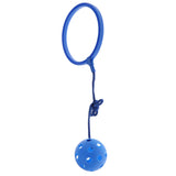 Max Skip Ball Outdoor Exercise Fitness Toy Ankle Ring Swing Ball for Kids blue
