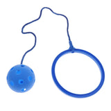 Max Skip Ball Outdoor Exercise Fitness Toy Ankle Ring Swing Ball for Kids blue