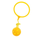 Max Skip Ball Outdoor Exercise Fitness Toy Ankle Ring Swing Ball for Kids yellow