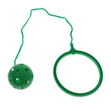 Max Skip Ball Outdoor Exercise Fitness Toy Ankle Ring Swing Ball for Kids green