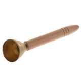 Max Orff Instrument Wooden Hand-held Jingle Bell Kids Baby Sounding Toy