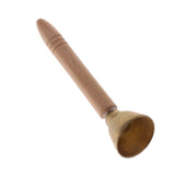 Max Orff Instrument Wooden Hand-held Jingle Bell Kids Baby Sounding Toy