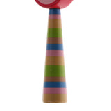 Max Orff Instrument Cute Wood Hand Jingle Bell Rattle Drum Kids Sound Toy Red