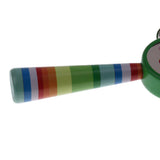 Max Orff Instrument Cute Wood Hand Jingle Bell Rattle Drum Kids Sound Toy Green