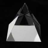 Max 60mm Clear Crystal Glass Pyramid Prism Craft Statue Home Decor Paperweight