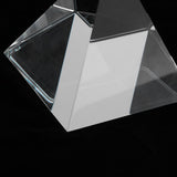 Max 80mm Clear Crystal Glass Pyramid Prism Craft Statue Home Decor Paperweight