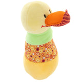 Maxbell Adorable Duck Rattle Cartoon Stuffed Animal Squeaker Sticks, Baby Plush Hand Rattle Educational Toy for Baby Kids Toddlers