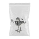 Maxbell Realistic Faux Fur Butcherbird Animal Model Figures DIY Home Decor Black